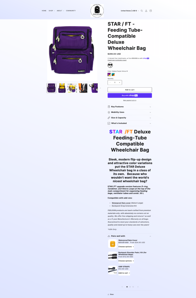 After: product page